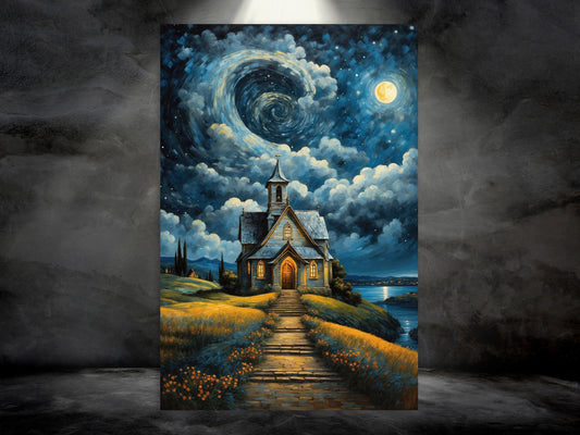 Christian Wall Decor - Starry Church