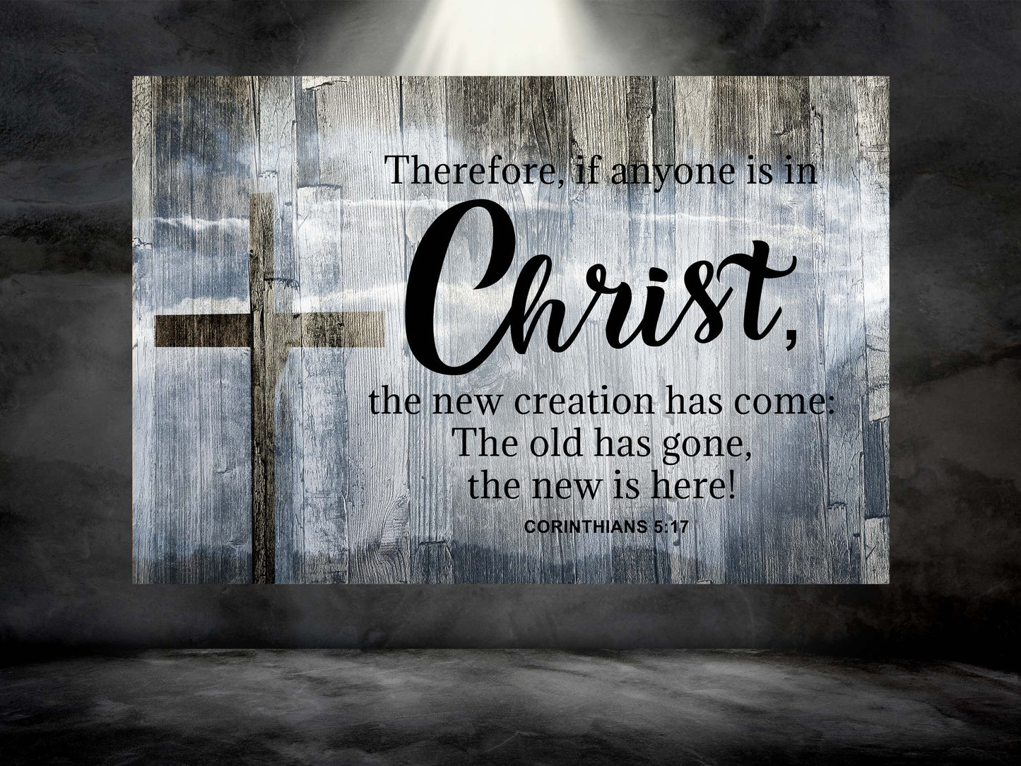 Bible Verse Wall Art - 2 Corinthians 5:17