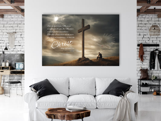 Bible Verse Wall Art - 2 Corinthians 12:9