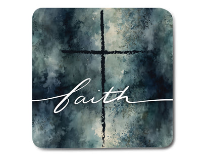 Bible Verse Coasters - Faith Watercolor