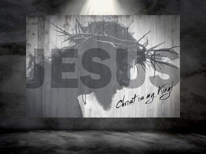 Bible Verse Wall Art - Jesus Christ is my King