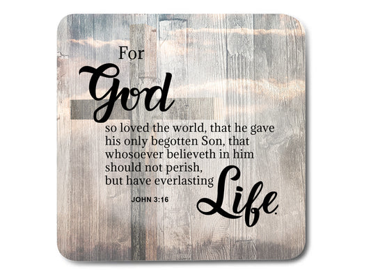 Bible Verse Coasters - John 3:16