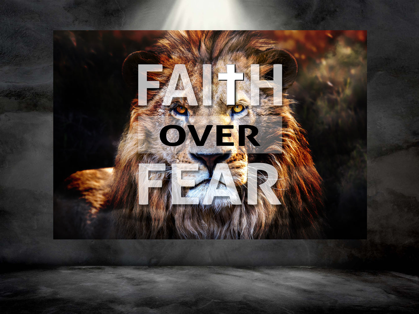 Bible Verse Wall Art - Faith Over Fear