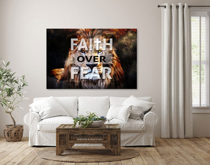 Bible Verse Wall Art - Faith Over Fear