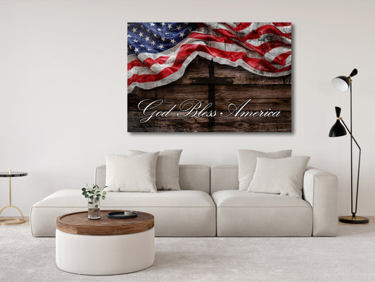 Bible Verse Wall Art - God Bless America