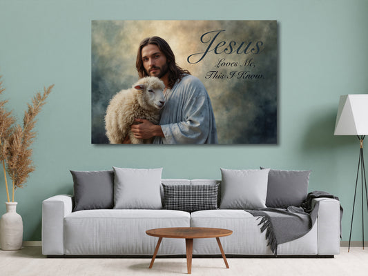 Bible Verse Wall Art - Jesus Loves